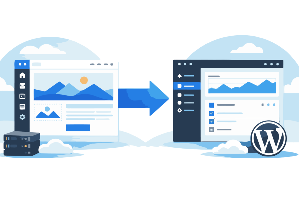 Wix to WordPress migration with hosting at 040Hosting