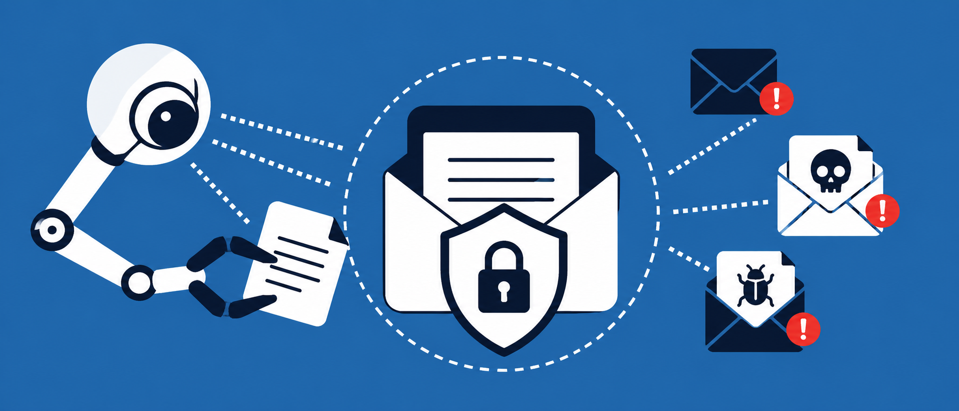 AI-SPAM-FILTER-A-GOOD-IDEA-QUESTIONMARK the central problem with AI-based spam scanning: email protection should stop threats without turning private messages into something an AI system can inspect, extract or learn from.